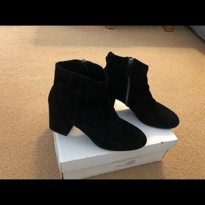 Black suede boots, barely worn